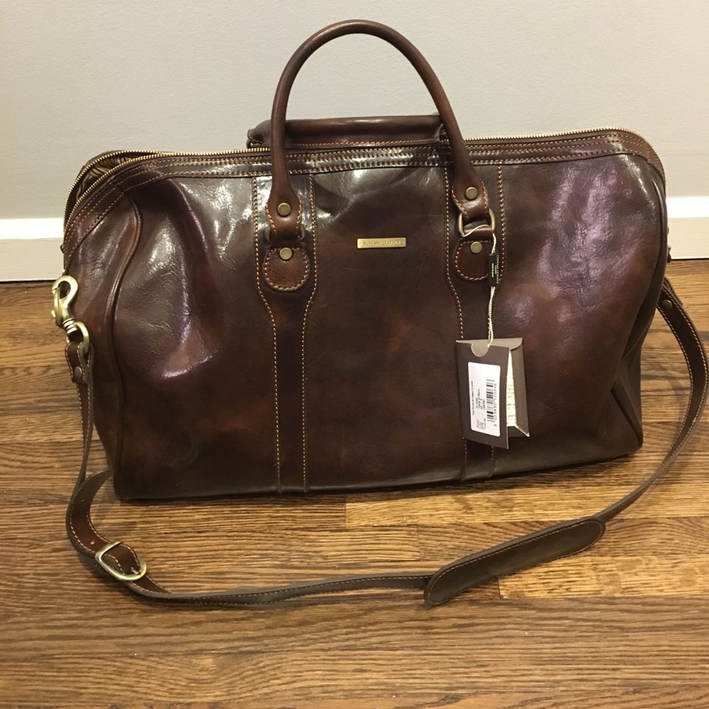 Tuscany Leather brown weekender bag